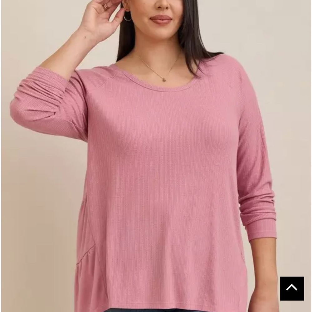Torrid Texture Jersey Tiered Back Top